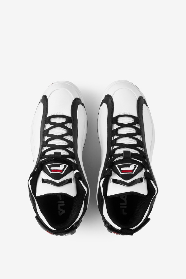 White/Black/Red Fila UK Men\'s Grant Hill 2