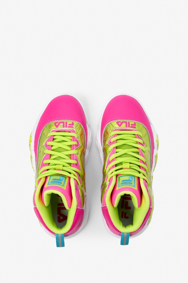 Fila UK Big Kids\' Mb Night Walk Pink/Lime Punch/White