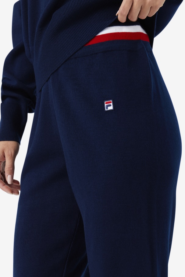 Frankie Knit Pant Fila UK Navy/Red/White