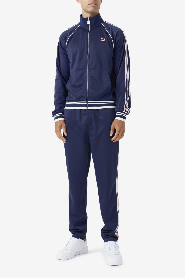 Fila UK Lavin Track Jacket Navy/Egret/Red