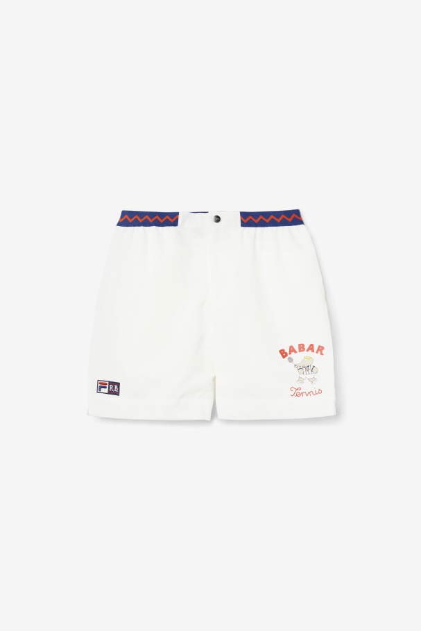 Fila UK White/Beacon Blue/Firey Red Fila UK X RB Babar Marckus Short