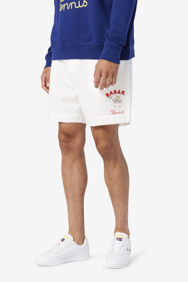 Fila UK White/Beacon Blue/Firey Red Fila UK X RB Babar Marckus Short