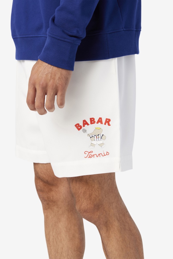 Fila UK White/Beacon Blue/Firey Red Fila UK X RB Babar Marckus Short