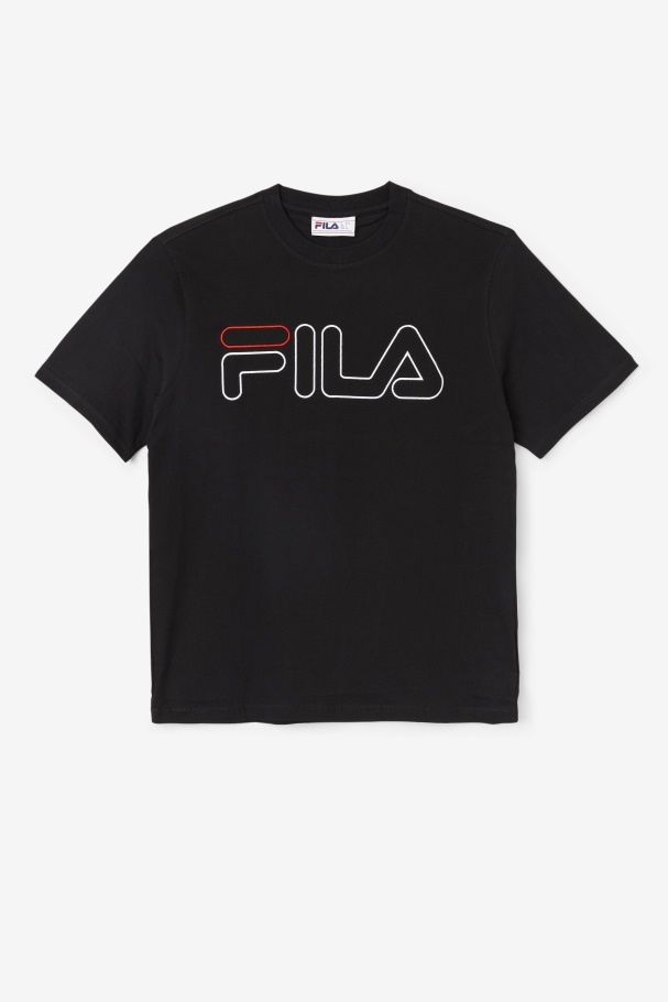 Black/White/Red borough tee Fila UK