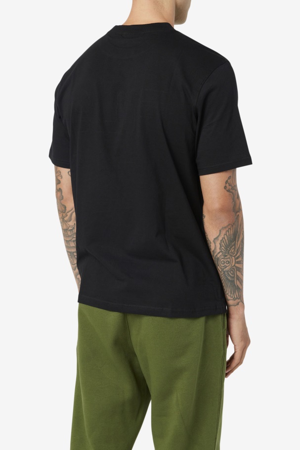 Black/White/Red borough tee Fila UK