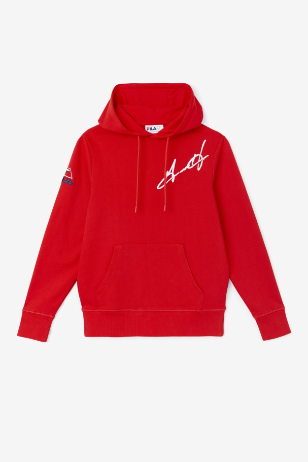 Fila UK Grant Hill Lazarus Hoodie Red