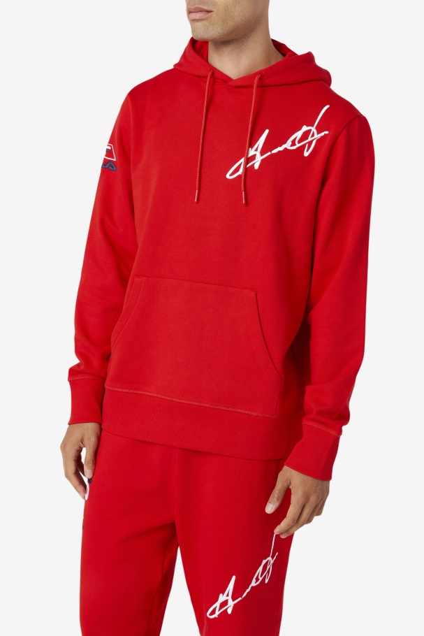 Fila UK Grant Hill Lazarus Hoodie Red