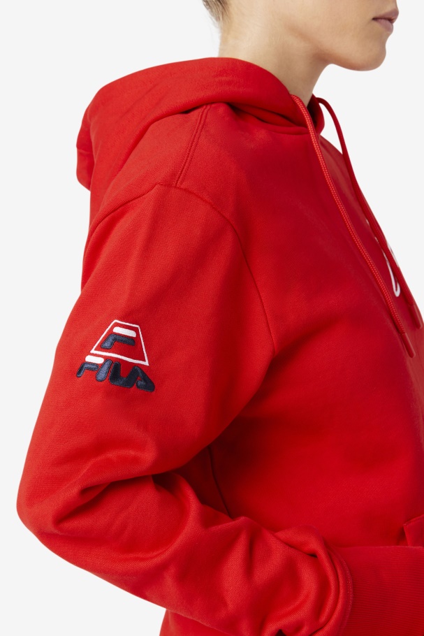 Fila UK Grant Hill Lazarus Hoodie Red