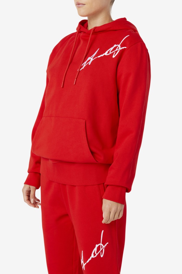 Fila UK Grant Hill Lazarus Hoodie Red