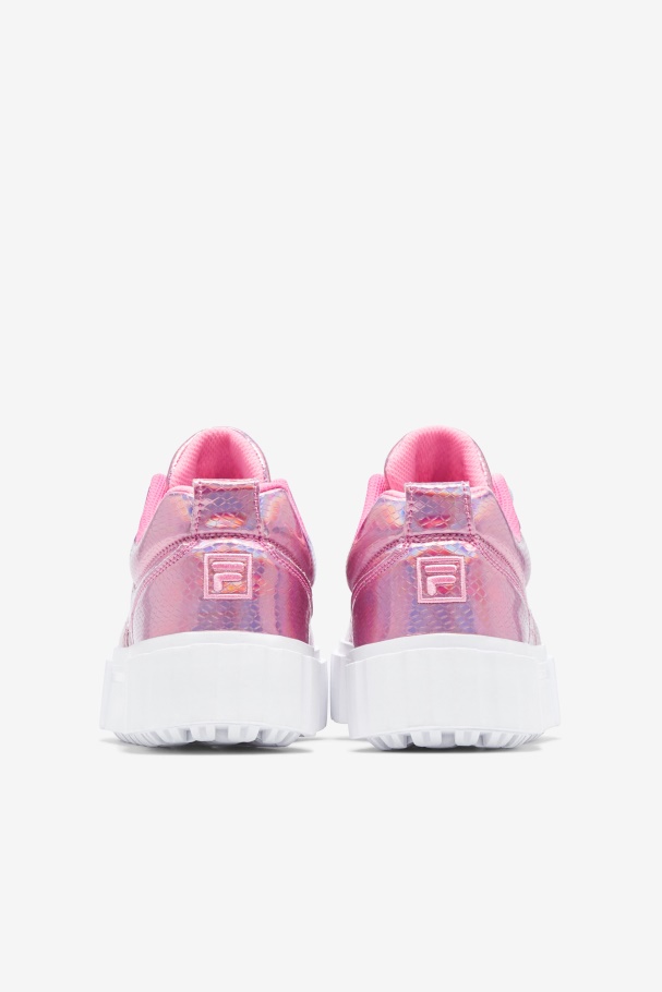 Cotton Candy/White Fila UK Women\'s Sandblast Iridescent Snake