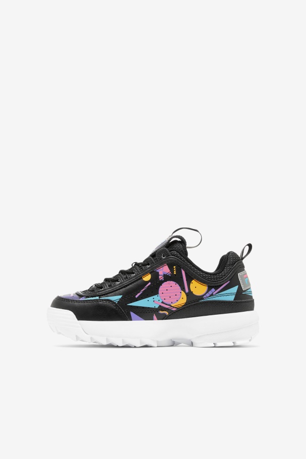 Fila UK Big Kids\' Disruptor 2 Premium Black/Bubblegum/White