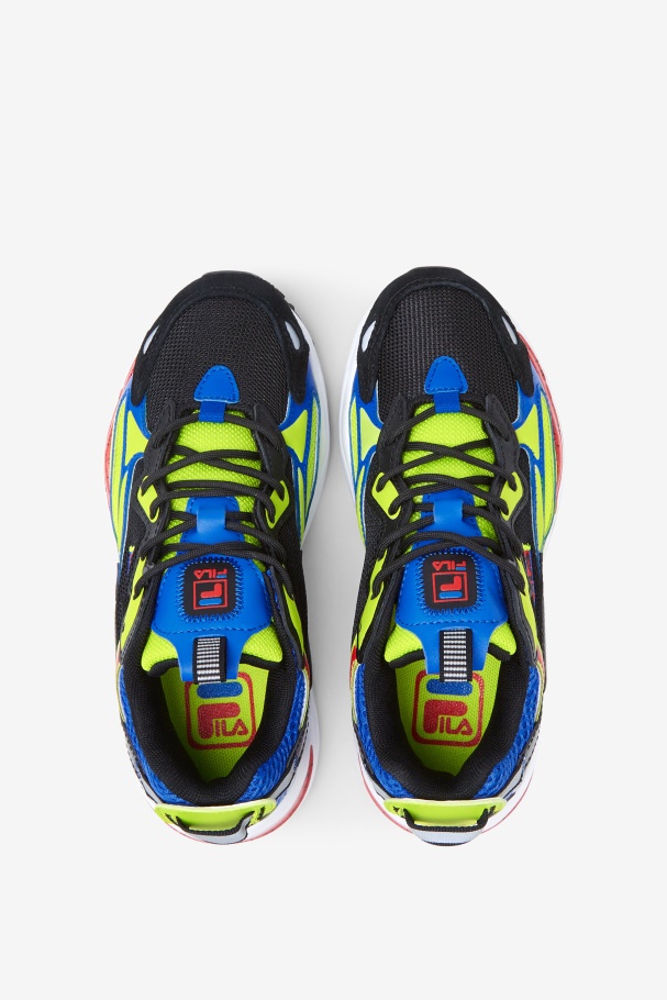 Fila UK Big Kids\' Ray Tracer Apex Black/Blue/Red
