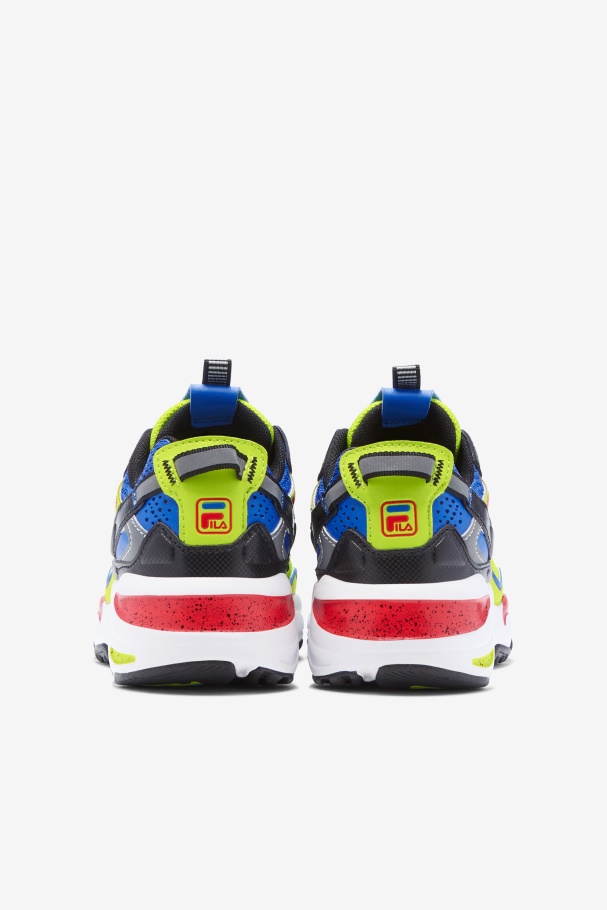 Fila UK Big Kids\' Ray Tracer Apex Black/Blue/Red