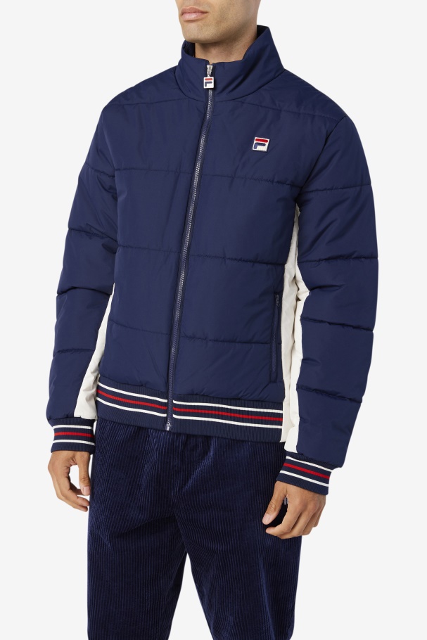 Watson Puffer Jacket Fila UK Peacoat/Gardenia