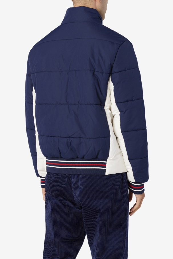 Watson Puffer Jacket Fila UK Peacoat/Gardenia