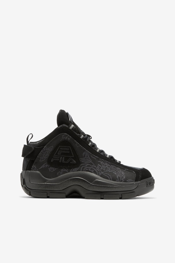 Black Women's Grant Hill 2 Floral Jacquard Fila UK