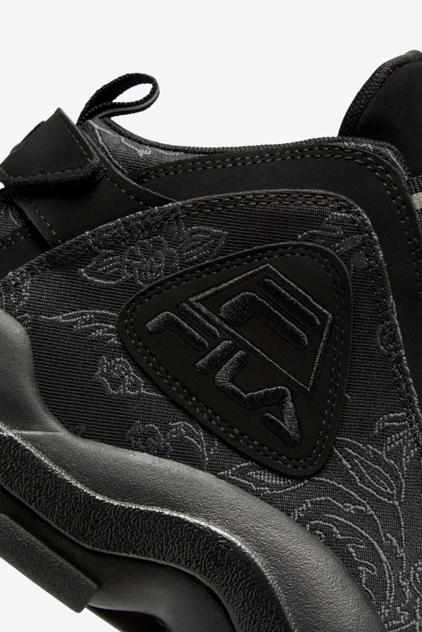 Black Women\'s Grant Hill 2 Floral Jacquard Fila UK