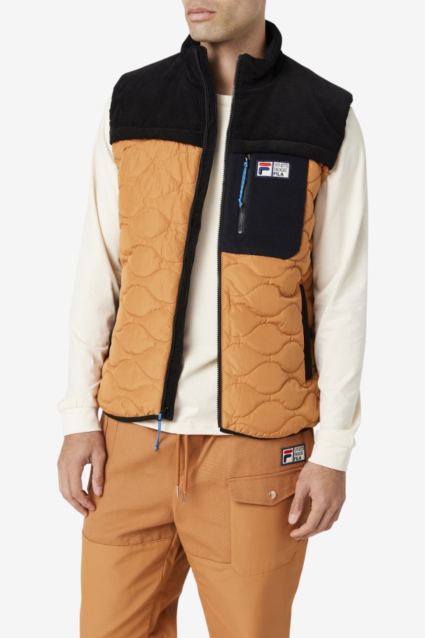 Adobe/Black Fila UK Crag Vest