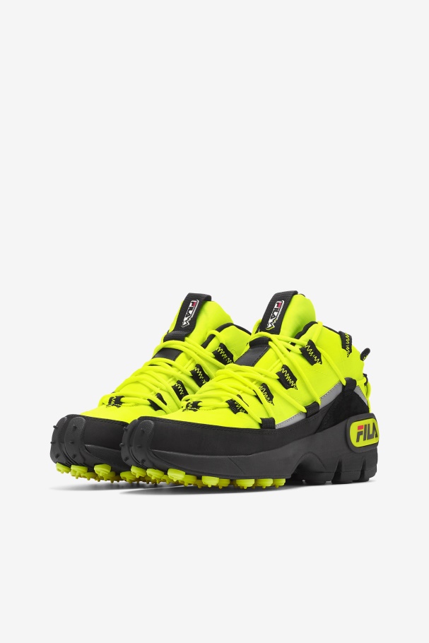 Yellow/Black/Red Women\'s Grant Hill 1 x Trailpacer Fila UK