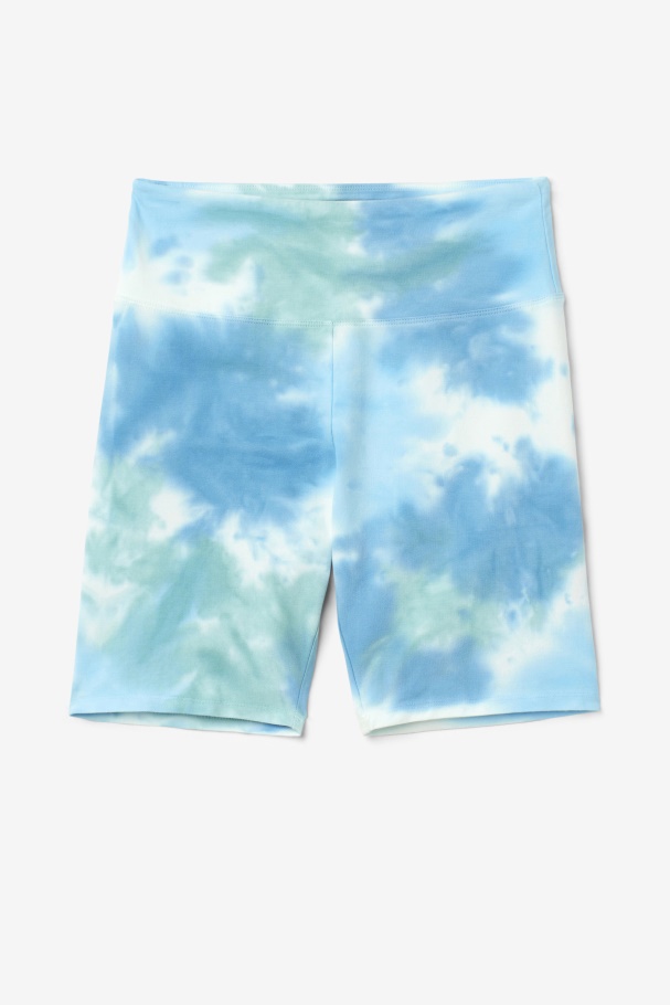Fila UK Taima Tie Dye Bike Short White/Splish/All/Latigo Bay