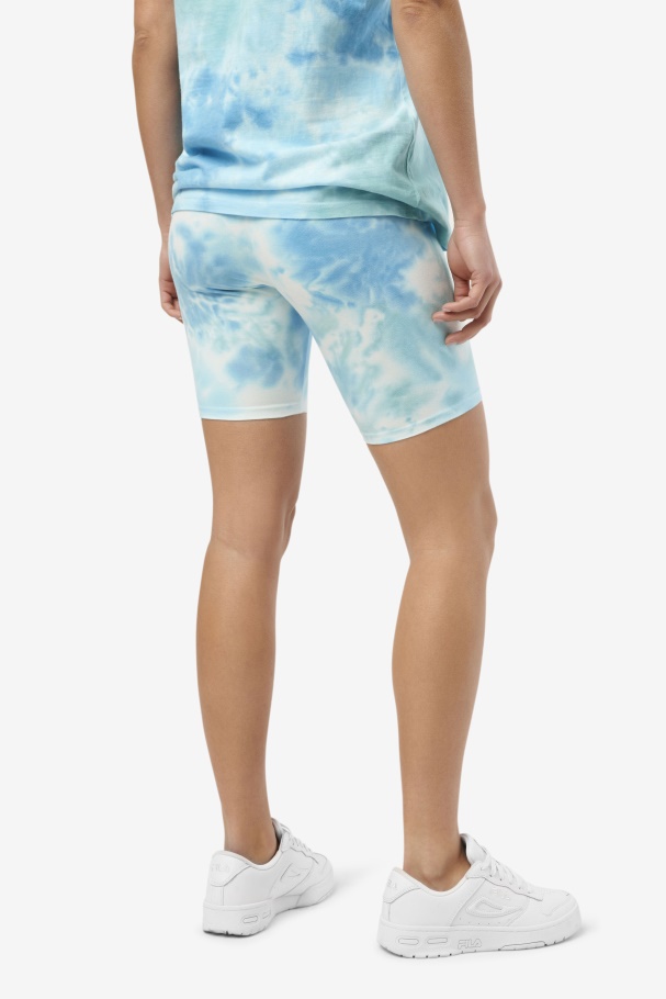 Fila UK Taima Tie Dye Bike Short White/Splish/All/Latigo Bay