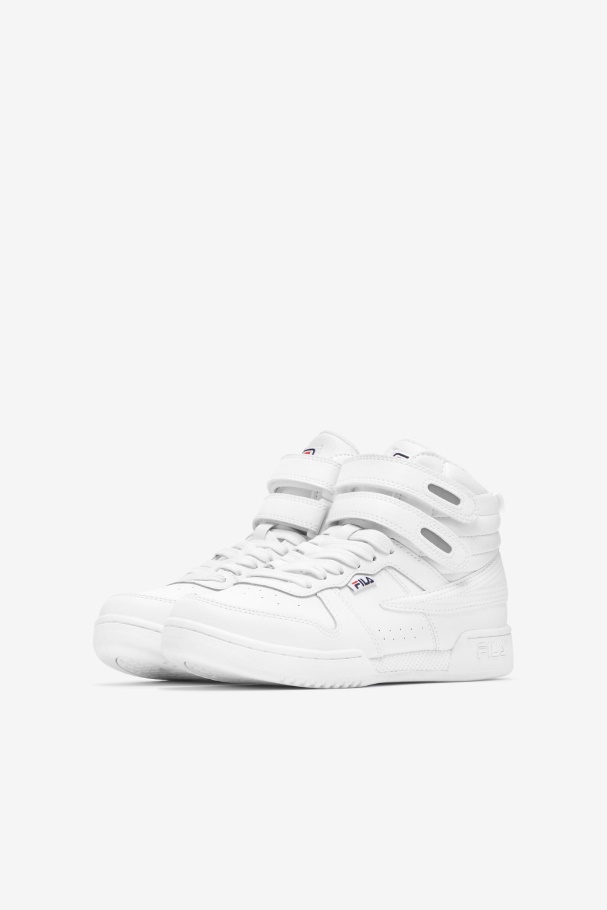 Little Kids\' F-14 White/Red/Navy Fila UK