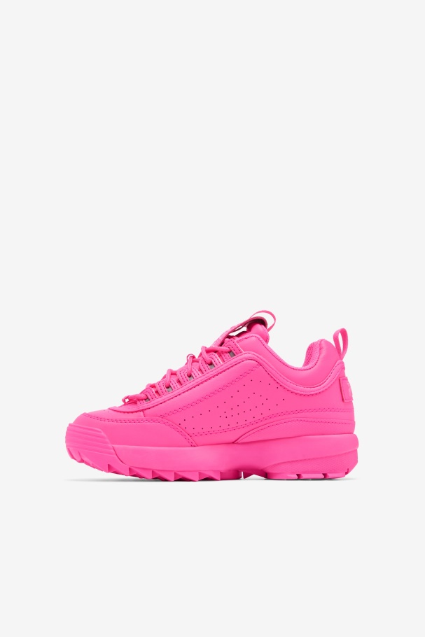 Pink Fila UK Big Kids\' Disruptor 2 Premium