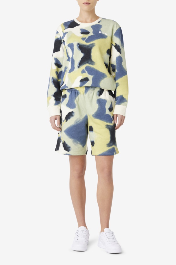 Aim Short Brushstroke Print Fila UK