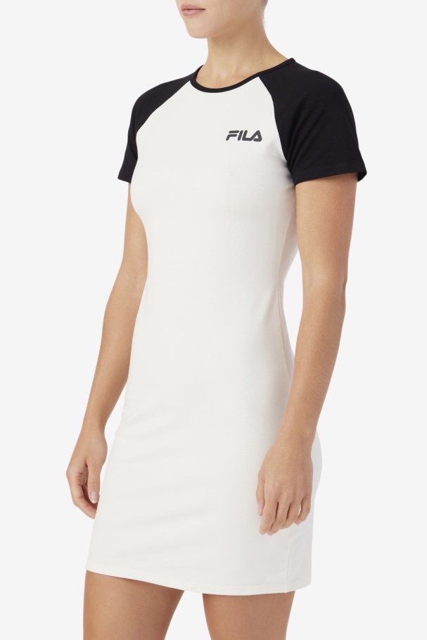 Kyra Dress Gardenia/Black Fila UK