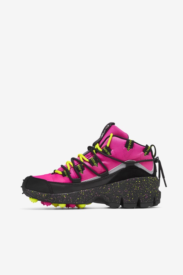 Women\'s Grant Hill 1 x Trailpacer Pink Glow/Black/Yellow Fila UK