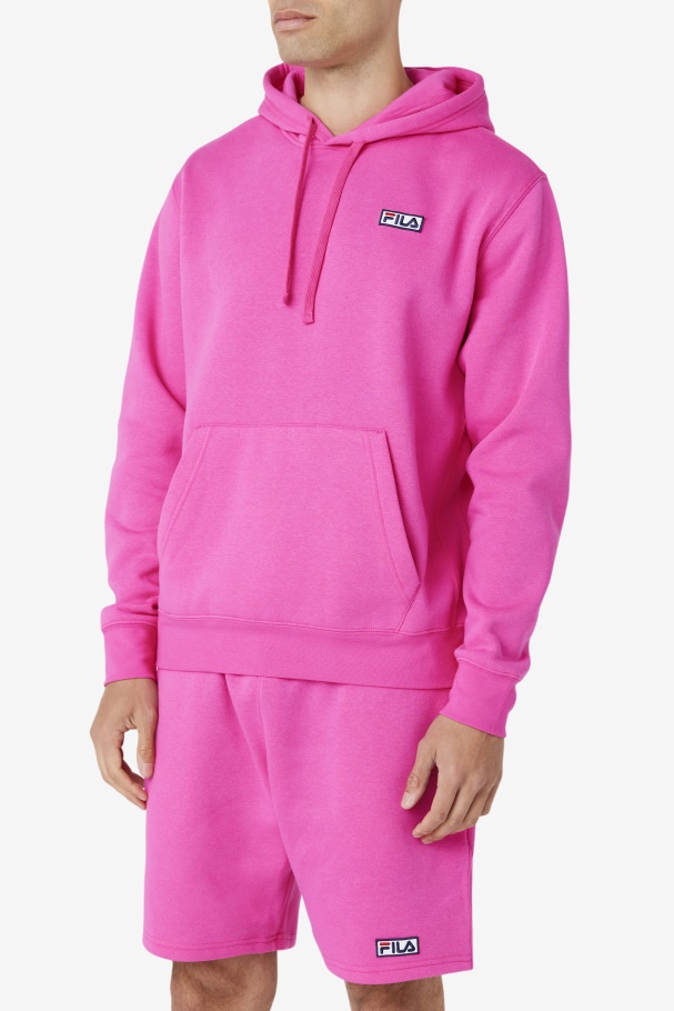 Algot Hoodie Fila UK Pink Glo