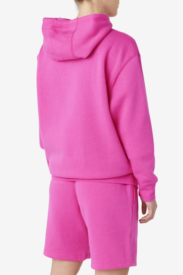 Algot Hoodie Fila UK Pink Glo