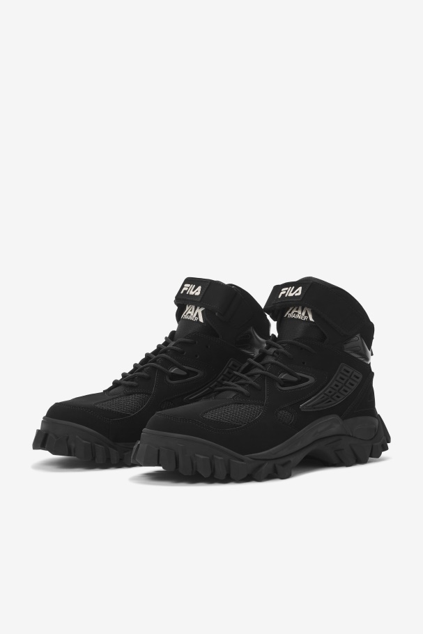 Men\'s Yak Boots Black/Gardenia Fila UK