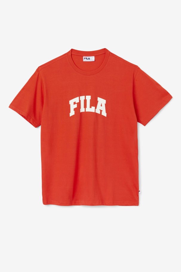 Fiery Red/White Cody Tee Fila UK