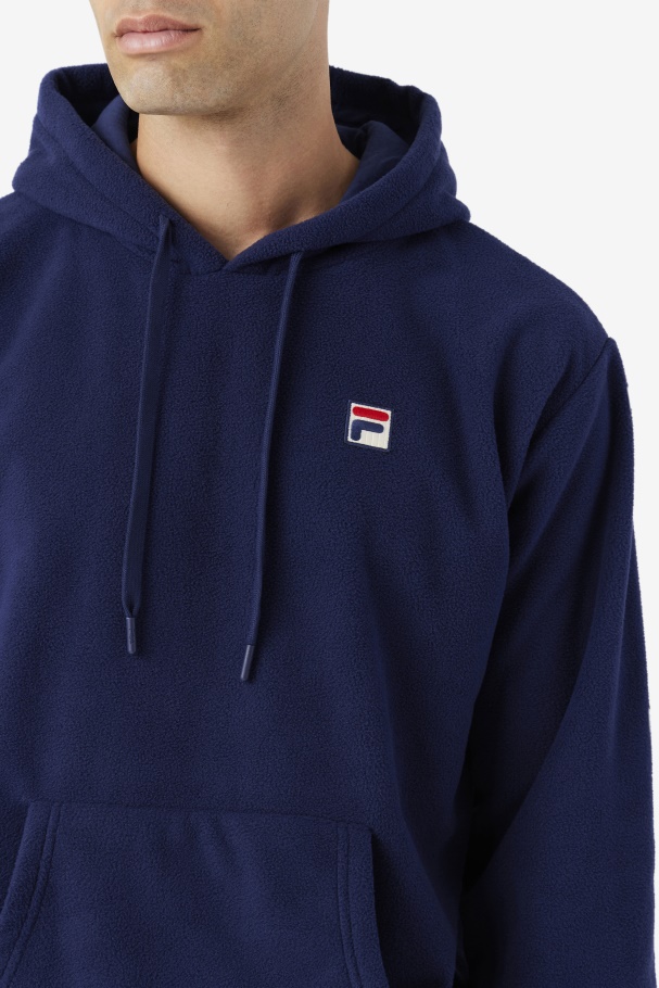 Fila UK Finn Fleece Hoodie Navy
