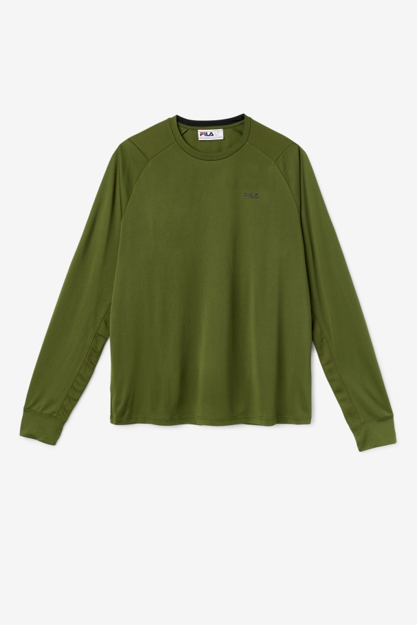 Jazam Long Sleeve Crew Chive/Black Fila UK