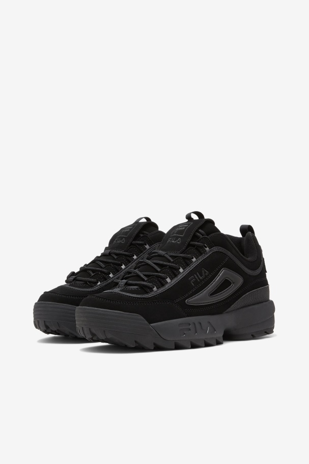 Men\'s Disruptor 2 Fila UK Triple Black