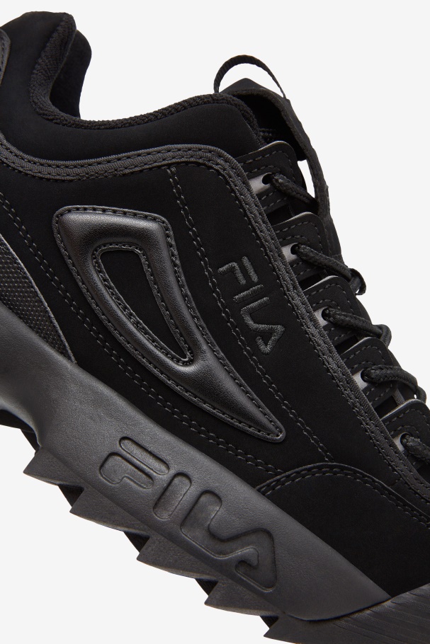 Men\'s Disruptor 2 Fila UK Triple Black