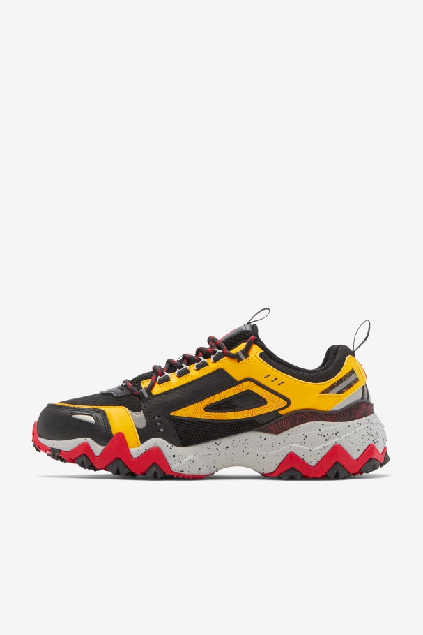 Black/Lemon/Red Men\'s Oakmont Tr Fila UK
