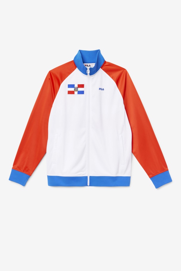 Dominican Republic Track Jacket Fila UK Fiery Red/White/Blue