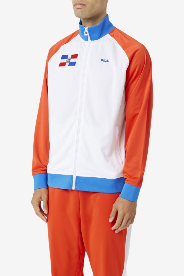Dominican Republic Track Jacket Fila UK Fiery Red/White/Blue