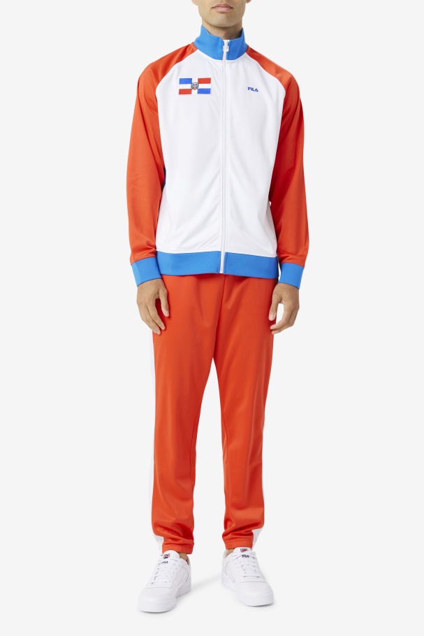 Dominican Republic Track Jacket Fila UK Fiery Red/White/Blue