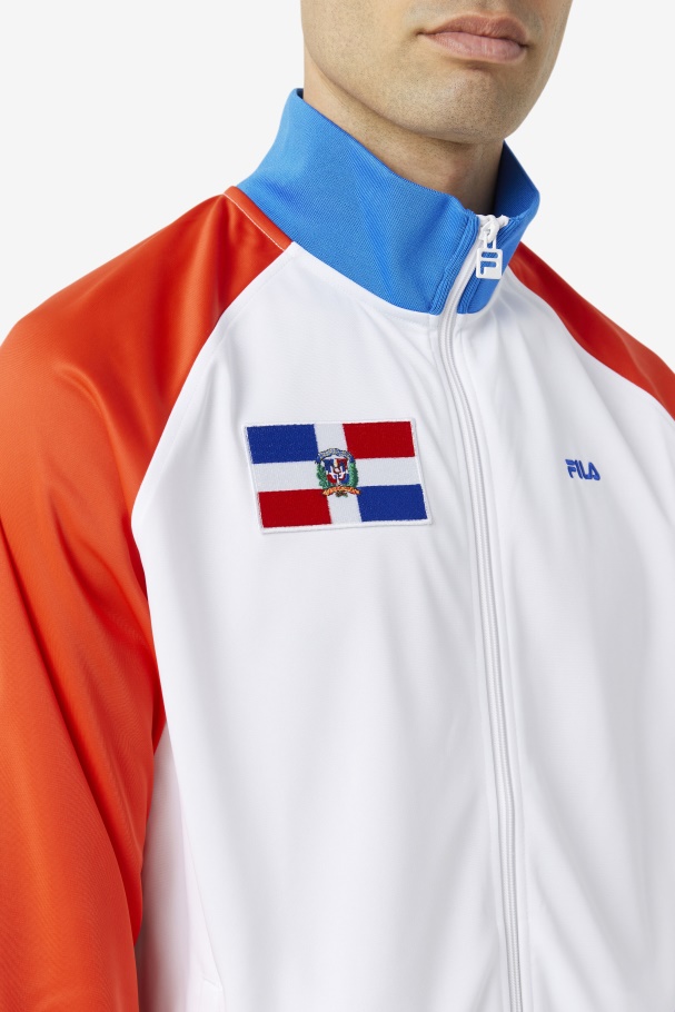 Dominican Republic Track Jacket Fila UK Fiery Red/White/Blue