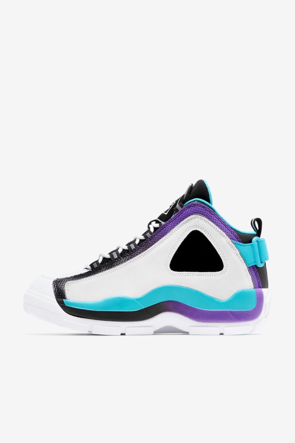 White/Blue/Purple Fila UK Men\'s Grant Hill 2