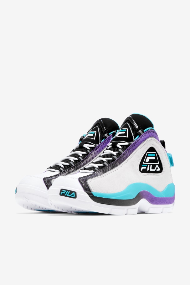 White/Blue/Purple Fila UK Men\'s Grant Hill 2