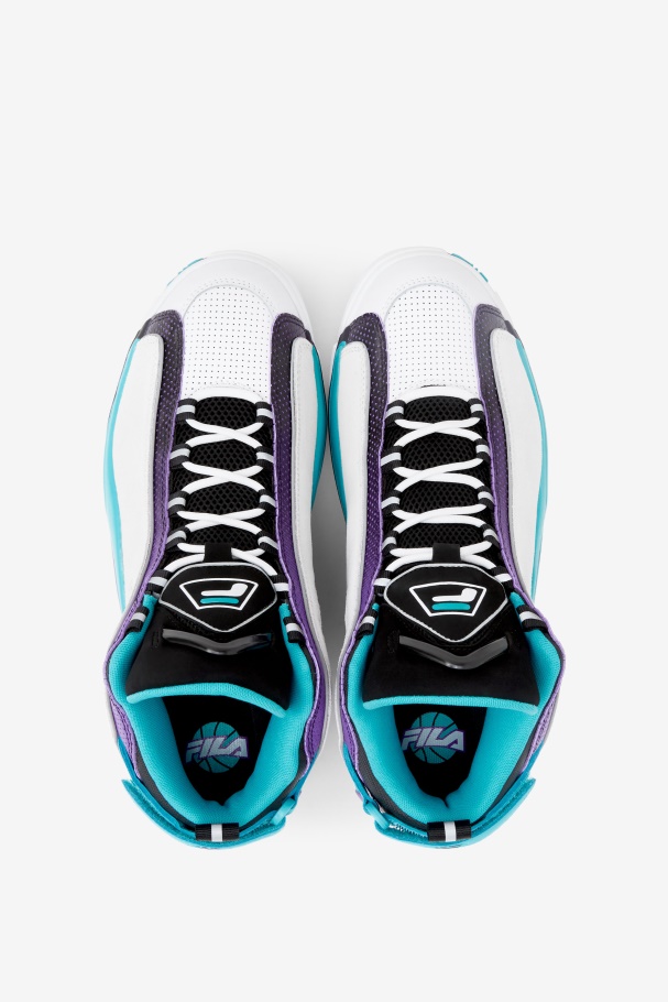 White/Blue/Purple Fila UK Men\'s Grant Hill 2