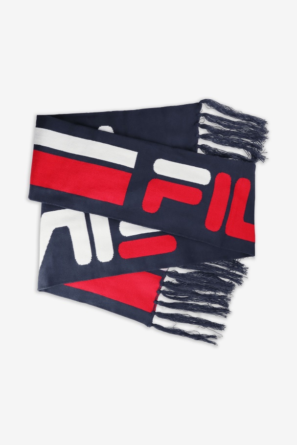 Fila UK Jacquard Scarf Navy/Red/White