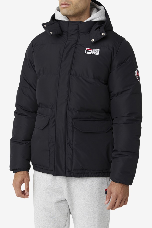 Otler Puffer Jacket Fila UK Black