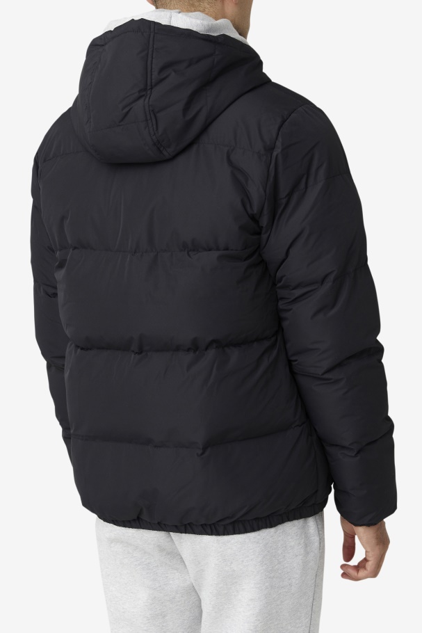 Otler Puffer Jacket Fila UK Black