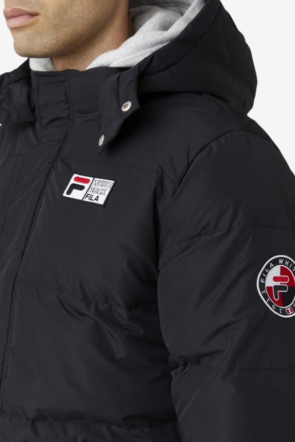Otler Puffer Jacket Fila UK Black